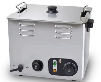 2600W Commercial Egg Boiler, Stainless Steel Egg Cooker with 30-100°C Temperature Control & 1H Timer, Egg Poacher Pan with Mesh Basket for Restaurant