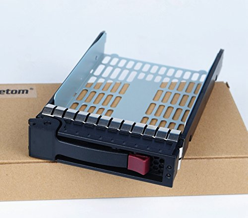 Heretom 373211-001 373211-002 3,5 Bandeja de Disco Duro Caddie SATA/SAS Tray Caddy para HP Compaq ProLiant DL120 G7 ML350 G4p ML310 ML350 G5 G6 ML370 G5 DL180 G6 con 4 Tornillos