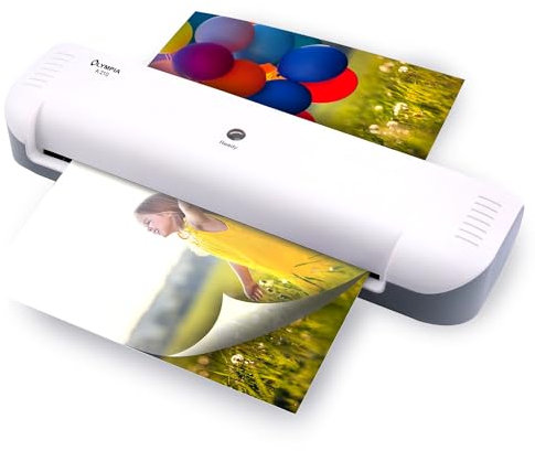 Olympia – Hochwertiges Laminiergerät A210 für DIN A4 | Sicherer Dokumentenschutz vor Schutz, Wasser und Knicken | Hochwertiges Heizsystem mit Überhitzungsschutz