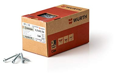 Würth 153045060 VITI ASSY 3.0 TC AW20 ZN 4,5X60/56,0, Grau