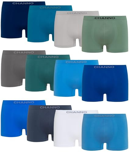 Channo Calzoncillos Niño de Licra Suave: 8-10 Años Bóxers para Adolescentes Jóvenes y Niños - Tallas 16 14 12 10 8 6 4 años Cómodos y Elásticos Pack Multicolor