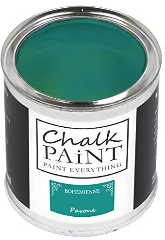 CHALK PAINT Everything Pavone 750 ml - SENZA CARTEGGIARE Colora Facilmente Tutti i Materiali