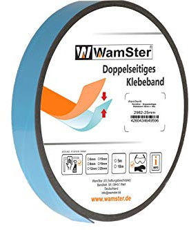 WamSter - Doppelseitiges Klebeband Zierleistenband (25mm)