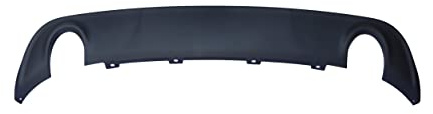Titanium Plus Autoparts Air Dam Deflector Rear Lower Valance Apron Textured Plastic Rear Compatible with Dodge Charger 2015-2018 for 68240581AA CH1195133