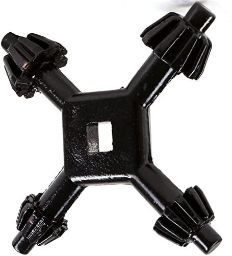 Vision4ever 1Pcs Black Color Universal Chuck Key 4 Way Drill Drive Cordless Imperial Replacement Corded Tool Easy to Use