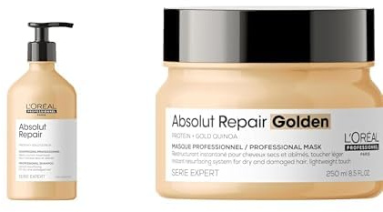 L'Oréal Professionnel Reparierende Haarmaske für strapaziertes und trockenes Haar & Reparierendes Haarshampoo für strapaziertes und trockenes Haar