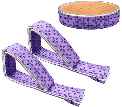 Prasacco 2 Stück Backstreifen, Verstellbare Kuchenstreifen Bake Even Strip Kuchenbackbleche Schutzbänder Küche Backen Werkzeug für die Kuchenherstellung (Violett, 88 x 3,7 cm)