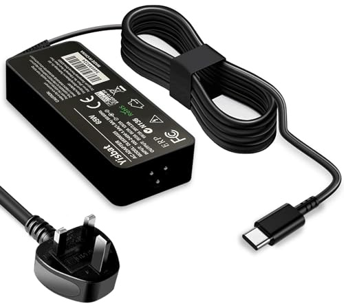 Lenovo Laptop Charger 65W USB C for Lenovo ThinkPad T14 T15 T480 T480s | T490 T490s T580 T590,Chromebook 100e 500e C330 C340 S340 100e 300e, Yoga C930 370 720 720s C630 730