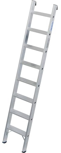 KRAUSE | Schwerlast-Anlegeleiter | 80 mm Alu-Stufen | bis 225 kg | 8 Stufen