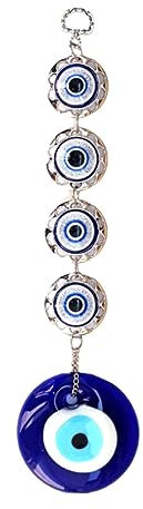 BESPORTBLE 1pieza Colgante De Ojo Turco De Vidrio para Jardín y Decoración del Hogar Amuleto Protector De Sueños y Estilo Personal