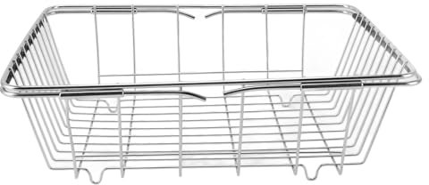 Panier de Rangement pour Congélateur, Organisateur de Congélateur, Rangement Extensible pour Congélateur, Support de Séchage de Vaisselle de Cuisine en Acier Inoxydable Au-dessus