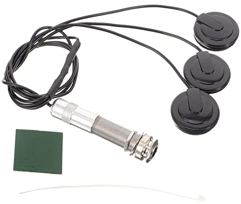 FUNOMOCYA Gitarren-tonabnehmer Piezoelektrisch Ohne Bohren Für Ukulele Bass Folk-gitarre Klangverstärker Mit Kleber Für Akustikinstrumente