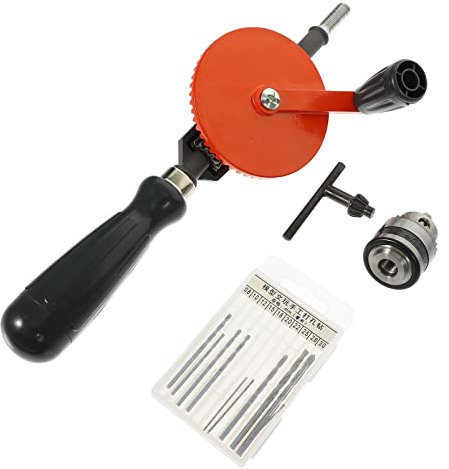 DOITOOL Taladro Manual Manivela Para Carpintería Herramienta De Mano Acero Duradero