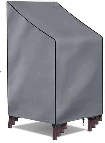 Schutzhülle für Stapelstühle 65x65x80/120cm anthrazit 61080