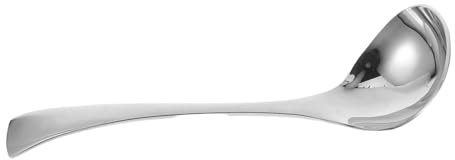 Ciieeo 2pcs Small Ladle Stainless Steel Soup Spoons Long Handle Gravy Ladles for Serving Sauce in Kitchen Restaurant