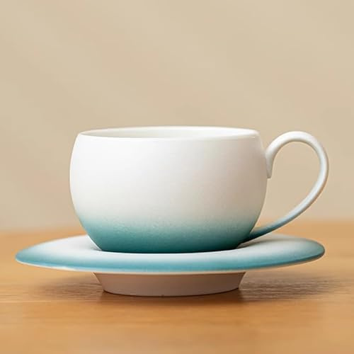 JVNALwnkv Service à thé rétro, tasse à thé, bouilloire en céramique/verre, tasse à café en céramique de style coréen, tasse à eau for femme(Green1)