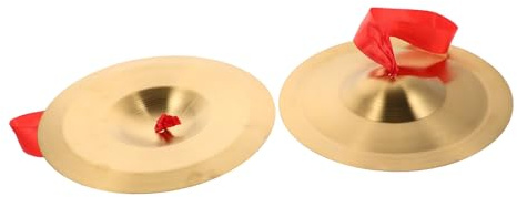Platillos de Dedo de Aleación, Par Dorado para Educación Musical