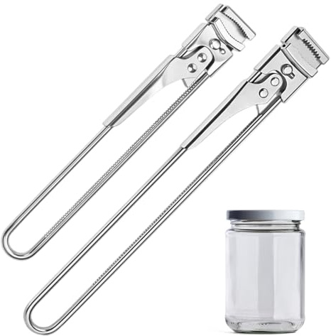 Deckelöffner Set, 2 Stück inklusive Standard- und Langversion, Praktischer Helfer für Gläser und Dosen, Robustes Material für einfaches Öffnen von Verschlüssen, Ideal für Küche und Haushalt