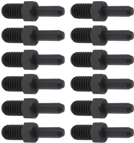 LT Easiyl 12 st M5 cyklar kedjebrytare ersättningsstift 4,9 x 3,1 x 19,3 mm för cykel kedjebrytare borttagningsverktyg svart