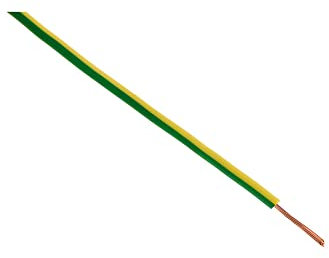 Zenitech - Câble d'Alimentation Électrique H07VK 1x1,5 mm² - Câble Souple pour Raccordements Domestiques - Compatible Appareils Électroménagers - Utilisation Intérieure - 5 m - Jaune et Vert