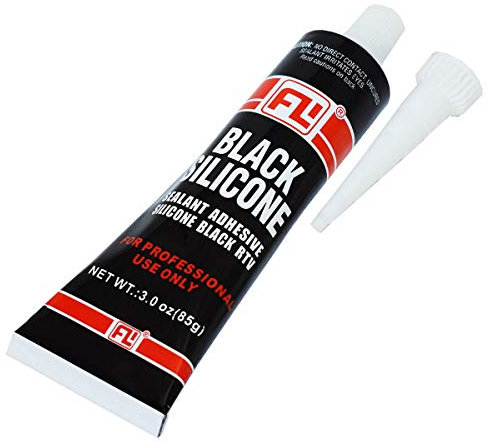 Silicone adesivo sigillante nero, 85 g (uso professionale)