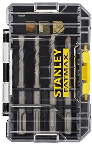 Stanley FatMax 8-tlg. SDS-plus Steinbohrer-Set STA88555 (Premium Bohrer von 5-10 mm SDS Plus-Bohrer, 110 mm Länge, im kleinen ToughCase, kompatibel mit Pro-Stack und T-Stak)