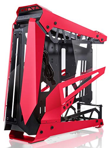 RAIJINTEK NYX Pro Showcase Big-Tower, Vidrio Templado, Color Rojo