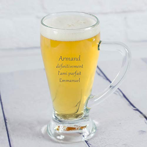 My original gift Regalo personalizzabile: Boccale da birra bavarese inciso con il testo che desideri