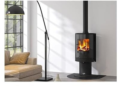 Poêle À Bois Fonte 8kw Noir - 411110NOIR