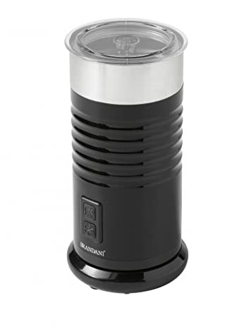 Brandani 53899 Chauffe-mousseur à lait automatique, inox/PC, noir, d 10 x 20 h cm, 435 W, capacité 115 ml - 240 ml