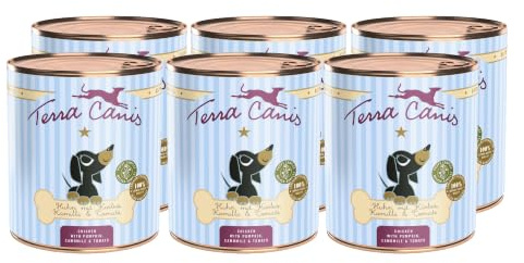 Terra Canis Poulet au potiron, Nourriture Humide pour Chiots, 6x800g