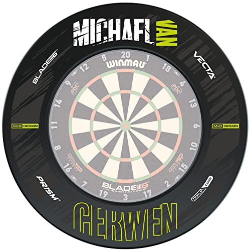 WINMAU Michael Van Gerwen MvG Design Retro Dartscheiben-Surround
