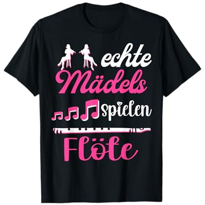 Flöte Damen Orchester Flötenspieler Musik Flötist T-Shirt