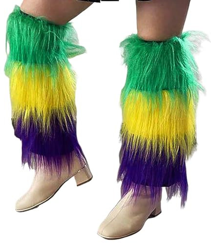 Karneval kostüm Stulpen Plüsch, ca. 50 cm lang, mit Gummizug, flauschig, schick, Karneval, Halloween, Fasching, Mottoparty, Verkleidung, Theater, Accessoire