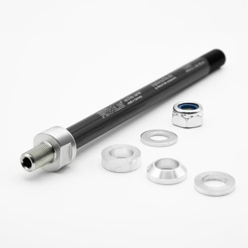 Trailer AxXle TA004 - Die Achse für Fahrrad Kinderanhänger | Gewinde M12x1,0 | Achslänge 169-184 mm