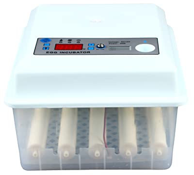 Inkubator Digital Brutmaschine Vollautomatisch Brutautomat Mit Temperaturkontrollfunktion Brutkasten, für Geflügel Chicken Duck Bird Quail Tauben