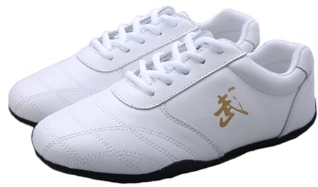 ForceRoute Scarpe Taekwondo,Tai Chi Scarpe,Kung Fu Scarpe,Scarpe Arti Marziali,Scarpe da Karate,Traspirante,Leggere,Uomo Donna,Bambini Adulti,per Wing Chun,Qigong,per Esercizi mattutini,Boxe
