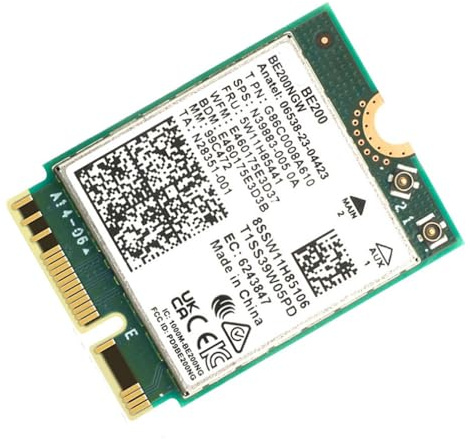 Tarjeta de red inalámbrica WiFi 7 para Intel BE200, compatible con Bluetooth 5.4 WiFi BE200NGW NGFF adaptador 802.11AX 2.4G/5G/6GHz para PC Win10/11 (tarjeta)