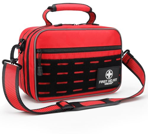 VRIEXSD Premium 450 Piece Large First Aid Kit for Home, Travel, Camping, Car, Hiking & Outdoor Emergencies - Emergency Medical Kits, Home & Businesses Medical Supplies