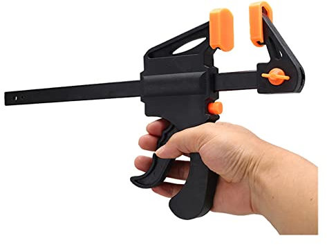 Bench Clamps 4 Inch 3/4/5pcs Quick Ratchet Release Speed Squeeze Wood Working Work Bar Clamp Clip Kit Spreader Gadget Tool Hand Woodworking for Workbench, Woodworking, Home Workshop and DIY Cla(4 inch