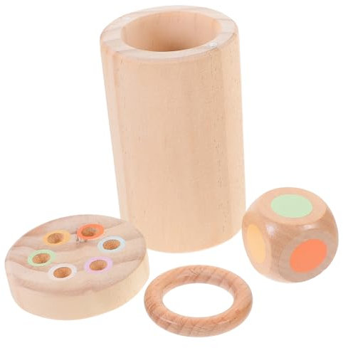 ERINGOGO Holz Balancierstäbe Für Junge Mädchen Balancierblöcke Aus Holz Kognitives Spielzeug Montessori Bausteine Balancierspielzeug Für Partys Und Familienzusammenhalt