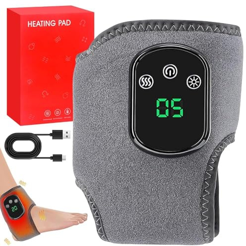 3-In-1 Fussmassagegerät, Fußmassagegerät, Foot Massager, Fußmassage, Tragbares Kabellose Fußmassagegerät 3 Modi und 5 Wärmestufen für Knöchel,Ferse,Sohle,Fußgewölbe, Ideal Geschenk für Eltern