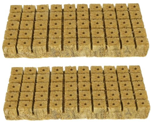 Happyyami 100piezas Cubos De Clonación Hidroponía Bloques Buena Retención De Agua Para Sin Suelo