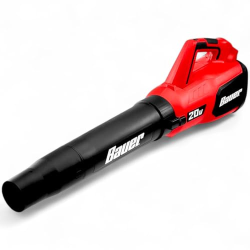 Leaf Blower 20V Lithium-ion Cordless Electric Blower, 96 MPH/338 CFM Jet Fan for Quick Clearing of Leaves, Dirt, and Debris – Tool Only