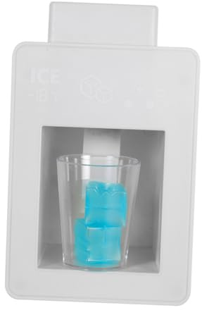 Milisten Pretend Play Ice Maker Quiet Easy Use Kitchen Appliance for Boys Dollhouse Accessories Enhances Self Service Skills and Family Bonding