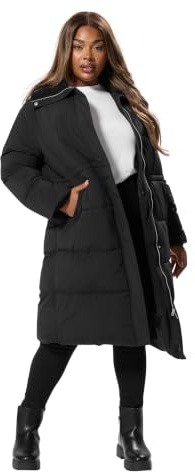 Yours Curve Funnel Neck Midi Coat - Women's - Plus Size Curve