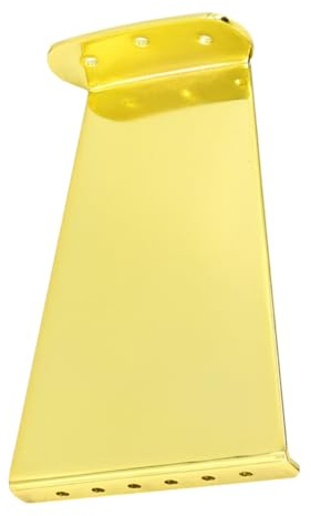 VINTORKY 6 Saiten Saitiges Jazz-gitarren Tailpiece aus Metall Langlebiger Gitarren Saitenhalter mit Glänzender Oberfläche Einfach zu Bedienen Robustes Ersatzteil für Jazz Stilvolles Zubehör