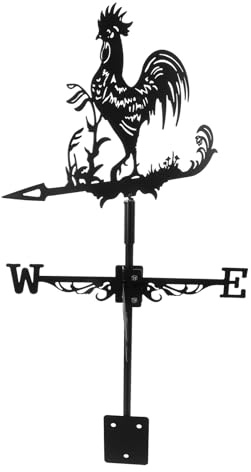 Decorazione for tetto in ferro battuto for cortile di fattoria, banderuola segnavento, indicatore, for capannoni, ornamento da giardino, for Banderuola da giardino