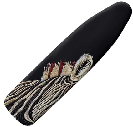 Copriasse Da Stiro Universale 120X40 Gatto Nero Morbida Custodia Con Elastico, Resistente Al Calore, Rivestimento Impermeabile Anti-Bruciatura Con Bordo Elastico