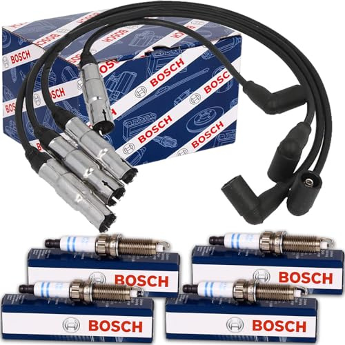 Zündkerzen+Zündkabel | 0 986 356 343 / B343 + 0 242 235 664, Nickel
